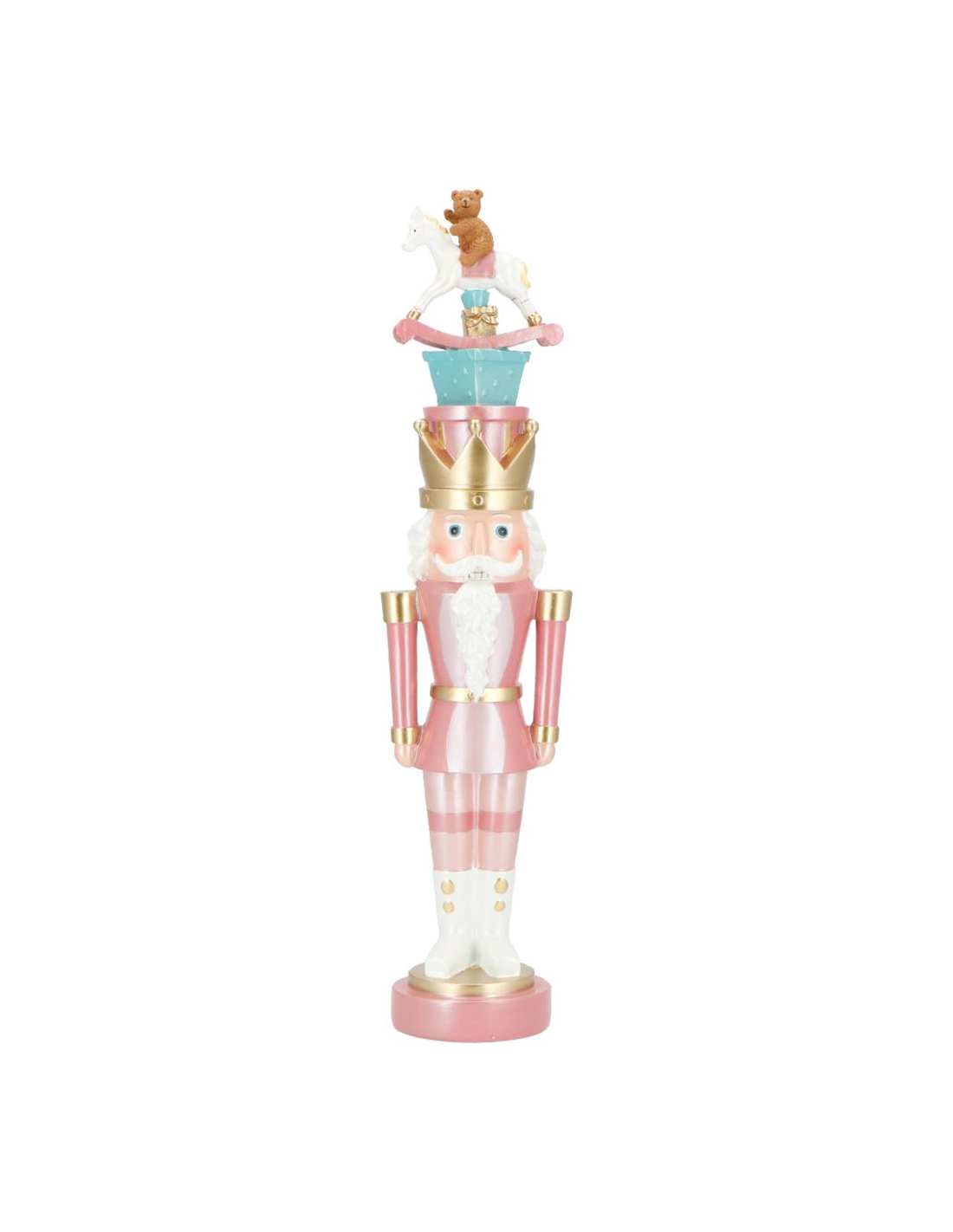 Schiaccianoci Decorativo con Cavalluccio a Dondolo 52 h cm