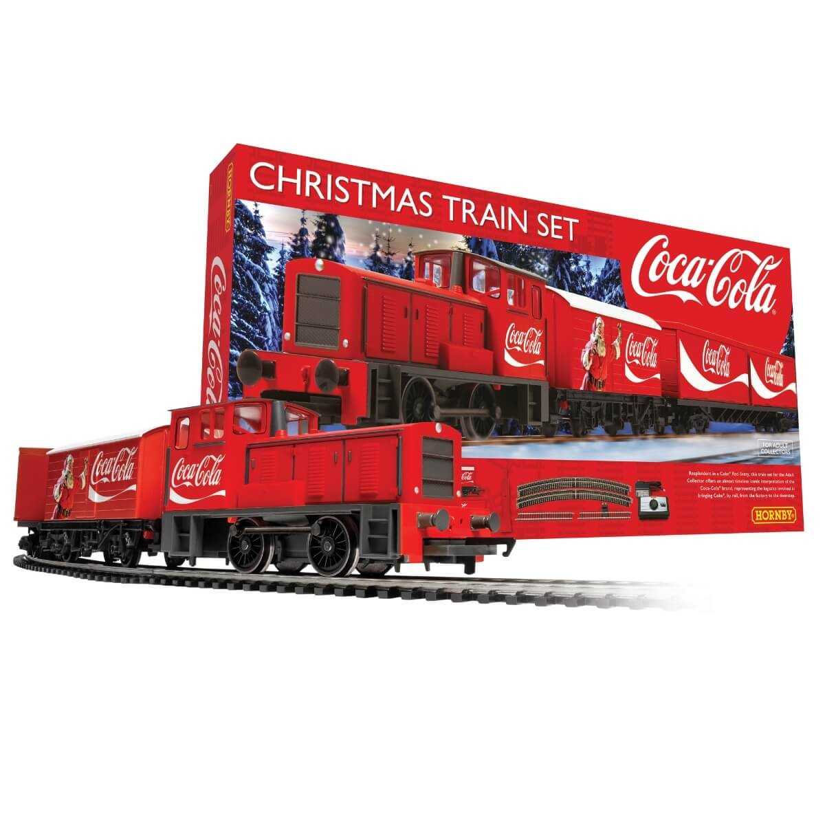Set Trenino di Natale con Pista Ovale 110×107 cm – Coca-Cola