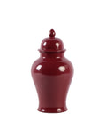 Vaso in Metallo con Coperchio Rosso 37.5 cm - Blanc Mariclò