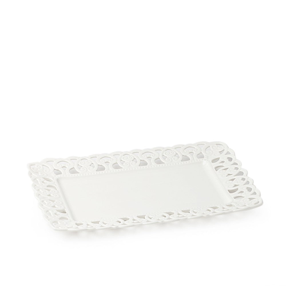 Vassoio Rettangolare in Porcellana 41x28 cm -Hervit