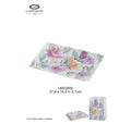 Vassoio in Porcellana con Decoro Floreale Smerlato 27.6 cm - L'infinito