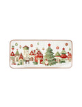 Vassoio Rettangolare in Porcellana Bone China 40x18 cm - Brandani