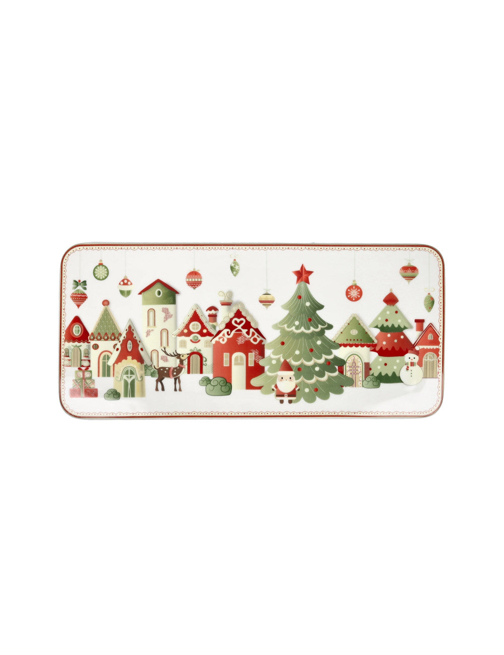 Vassoio Rettangolare in Porcellana Bone China 40x18 cm - Brandani