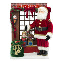 Scena Natalizia in Legno con Babbo Natale e Giocattoli  53 x 35 cm - Radko