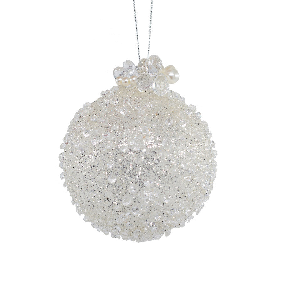 Sfera con Perline Luminose e Perle 8 cm - Goodwill